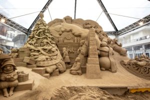 Jesolo Sand Nativity scultura Natale piazza Marconi 02