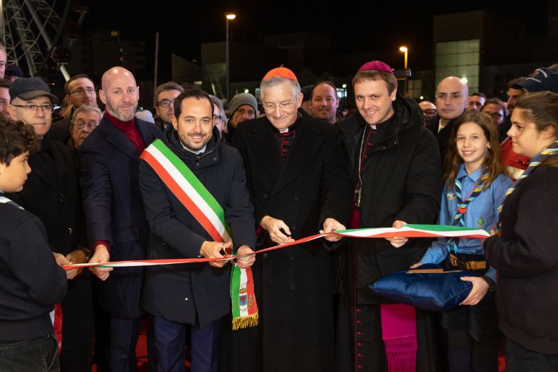 Il taglio del nastro della ventesima edizione di Jesolo Sand Nativity