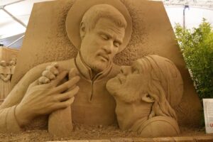Il bacio del lebbroso - Pedro Mira - Jesolo Sand Nativity